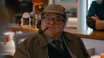 Sombrero de detective Iovgm + lupa de 100 mm + pipa de madera maciza usada por Daniel Charles (Oliver Platt) como se ve en Chicago Med (S10E05)