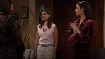 Good American Executive Long Sleeve Velvet Blazer Dress worn by  Ivy Forrester (Ashleigh Brewer) as seen in The Bold and the Beautiful on December 17, 2024