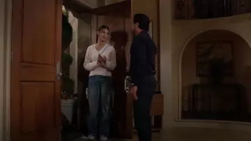 Lioness Dollhouse Jeans worn by  Electra Forrester (Laneya Grace) as seen in The Bold and the Beautiful on December 26, 2024