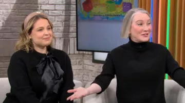 Cárdigan de Anine Bing Rhodes usado por Joanna Teplin visto en CBS Mornings el 6 de enero de 2025