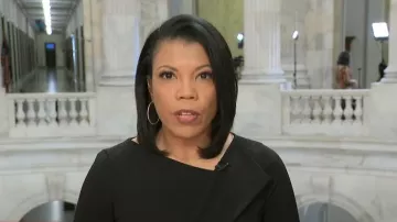 Calvin Klein Belted Sleeveless Faux-Wrap Sheath Dress worn by Nikole Killion as seen in CBS Mornings on January 8, 2025