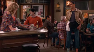 Wrangler Vintage Snap Button Shirt worn by Takoda (Tokala Black Elk) as seen in Happy's Place (S01E03)