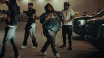 Enfants Riches Deprimes Black Sun Bleached Logo Hoodie worn by Rod Wave in Rod Wave - Westside Connection (Official Video)