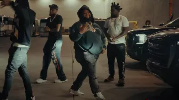 Bottega Veneta Silver & White 'Orbit' Sneakers worn by Rod Wave in Rod Wave - Westside Connection (Official Video)