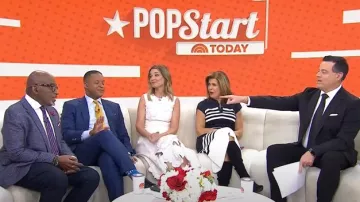 Tanya Taylor Blaine Knit Dress worn by Hoda Kotb as seen in Today on  January 8, 2025