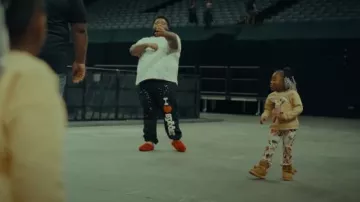 Spider Worldwide Black 'I Heart Sp5der' Sweatpants worn by Rod Wave in Rod Wave - Westside Connection (Official Video)