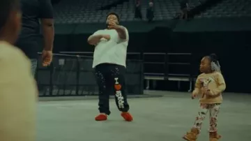 Marni Red Fur 'Fussbett Sabot' Slippers worn by Rod Wave in Rod Wave - Westside Connection (Official Video)