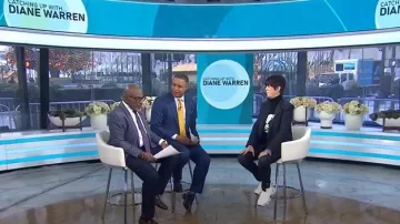 Christian Louboutin Spike Sock sneakers worn by Diane Warren as seen in Today on January 8, 2025