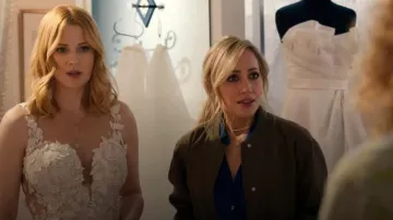 H&M Linen-blend Bomber Jacket worn by Brie Sheridan (Zibby Allen) as seen in Virgin River (S06E01)