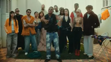 Jordan Jumpman Jack TR 'Dark Mocha' worn by Myke Towers in Myke Towers & Pirlo - VAN CLEEF (Official Music Video)