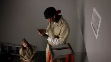 Dickies Khaki Short Sleeve Coveralls worn by Tyga in Tyga - Slave (Official Video)