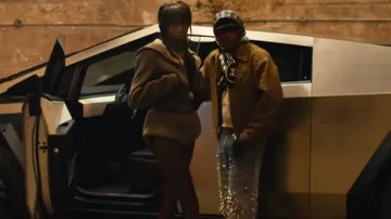 Bottega Veneta Brown Speckled Donegal Wool Jacket worn by Offset in Offset - Swing My Way