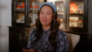 & Other Stories Smocked Peplum Blouse worn by Nanny Applicant as seen in Shrinking (S02E12)