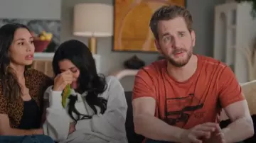 Le 31 Oil-Washed Print T-Shirt worn by James (Aaron Abrams) as seen in Children Ruin Everything (S04E09)