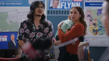 Simons Exotic Pattern Camp Shirt Comfort Fit worn by Jean-Luc (Julius Cho) as seen in Children Ruin Everything (S04E09)