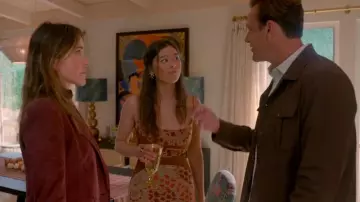 Miaou Orange Gia Maxi Dress worn by Alice (Lukita Maxwell) as seen in Shrinking (S02E12)