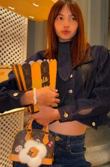 Louis Vuitton Nano Alma Monogram Canvas worn by Lisa on her Instagram on January 9, 2025