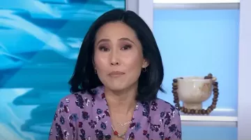 Collier chaîne serpent à fermeture en forme de cœur Pandora porté par Vicky Nguyen comme on le voit dans Aujourd’hui le 9 janvier 2025