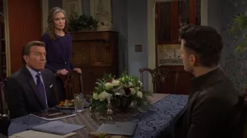 Vestido Simkhai Maisie usado por Diane Jenkins (Susan Walters) como se ve en The Young and the Restless el 10 de enero de 2025