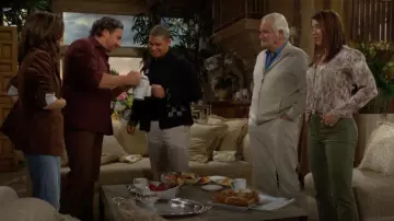 L'Agence Tyler Silk Blouse worn by  Steffy Forrester(Jacqueline MacInnes Wood) as seen in The Bold and the Beautiful on January 10, 2025