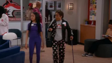 Adidas 3 stripes Baby Tee worn by Aaliyah Upshaw (Khali Spraggins) as seen in The Upshaws (S06E04)