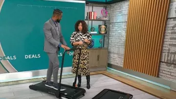 Jupe Ulla Johnson Sonia portée par Gabrielle Kerr vue dans CBS Mornings le 14 janvier 2025