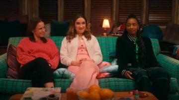 Mango Women's Tweed-Look Bomber Jacket worn by Kacey (Gracie Bea Lawrence) as seen in The Sex Lives of College Girls (S03E08)