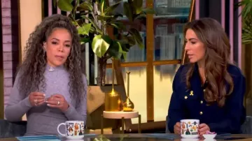 Veronica Beard Colvin Long-Sleeve Top worn by Alyssa Farah as seen in The View on January 8, 2025