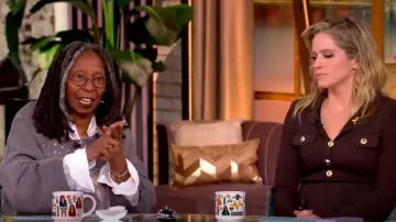 Magnolia Pearl Disco Hi Lo Francis Top worn by Whoopi Goldberg as seen in The View on January 9, 2025