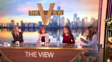 Proenza Schouler Lauryn Dress worn by Sunny Hostin as seen in The View on January 9, 2025