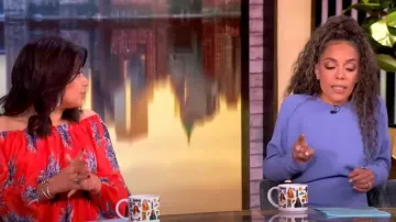 Victoria Beckham Long Sleeve Dolman Midi Dress worn by Sunny Hostin as seen in The View on January 13, 2025