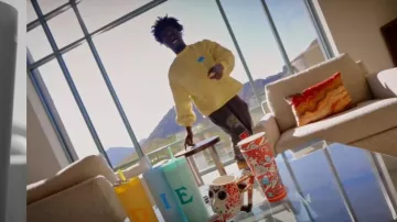 Pantalones de chándal New Era Baltimore Ravens Dark Grey usados por Kodak Black en Kodak Black - Cyber Truck [Video Oficial]