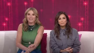 Brunello Cucinelli Virgin Wool Double Cloth Outerwear Jacket worn by Eva Longoria as seen in Today with Hoda & Jenna on January 14, 2025