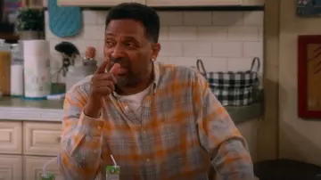 Supreme Plaid Flannel Shirt worn by Bernard Upshaw (Mike Epps) as seen in The Upshaws (S06E07)