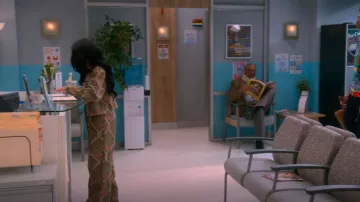 Honor The Gift Printed Pants worn by Aaliyah Upshaw (Khali Spraggins) as seen in The Upshaws (S06E07)