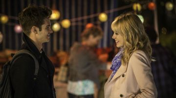 Le manteau Ted Baker de Gwen Stacy (Emma Stone) dans Spider-Man 2