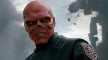 The costume of Skull Red (Hugo Weaving) in Captain America : The First Avenger