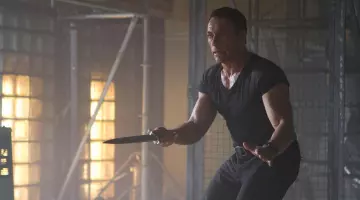 The shows of Jean Vilain (Jean-Claude Van Damme) in the Expendables 2