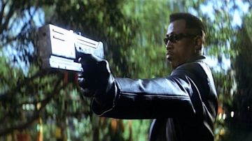 The real gun Blade (Wesley Snipes) in Blade