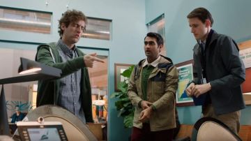 The polo green of Dinesh Chugtai (Kumail Nanjiani) in Silicon Valley