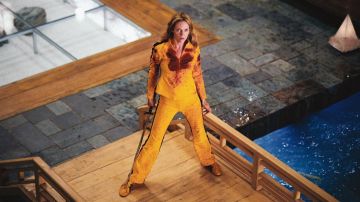 Black Mamba's (Uma Thurman) Yellow Onitsuka Tiger Sneakers en Kill Bill: Volumen 1