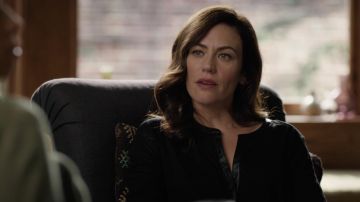 Top noir de Wendy Rhoades (Maggie Siff) dans Billions