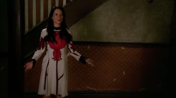 The dress of China Marni Dr. Joan Watson (Lucy Liu) in Elementary