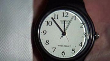 The Casio edifice men's watch of Eric Prince (Patrick McGoohan) in Columbo