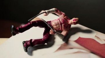 The figurine of Deadpool version X-MEN ORIGINS: WOLVERINE in Deadpool