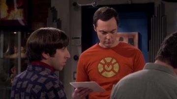 Short sleeve t-shirt Orange Lantern Sheldon Cooper in Big Bang Theory