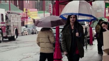 The umbrella is transparent to Vanessa in Deadpool