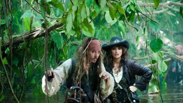 El anillo de Jack Sparrow (Johnny Depp) en Piratas del Caribe - La Fuente de la Juventud