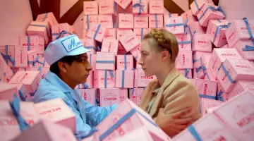 The authentic boxes cake Mendl's in The Grand Budapest Hotel
