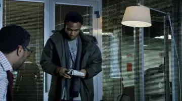 The lamp Michel de Lucci in the office of Vincent (Chiwetel Ejiofor) in Only on March